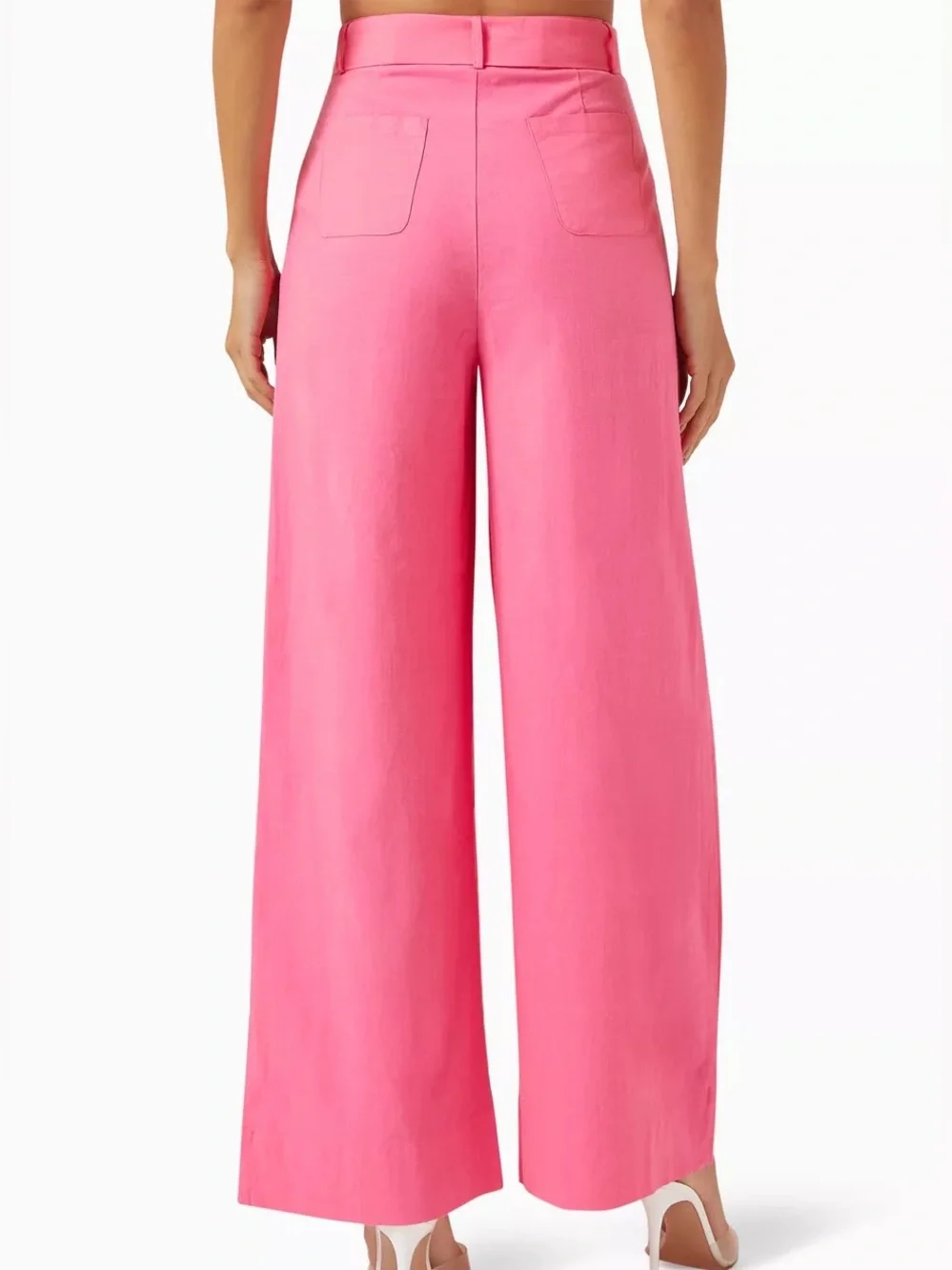 MINKPINK Linen Kalani Belted Pants (matching crop listed) - Picture 2 of 6